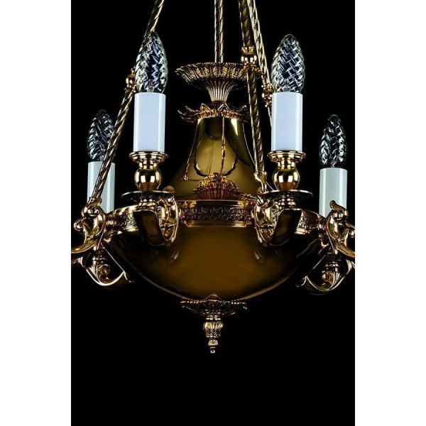 Люстра ARTGLASS DAFNE brass antiq