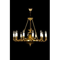 Люстра ARTGLASS GERALDINA brass antiq