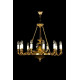 Люстра ARTGLASS GERALDINA brass antiq