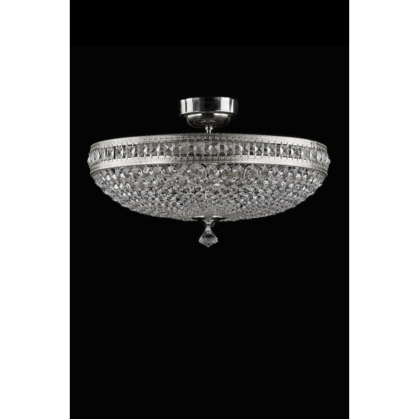 Кришталева люстра ARTGLASS MILADA II CE nikl (9xE14)