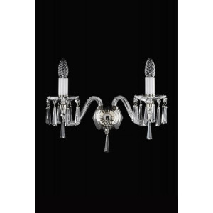 Кришталеве бра ARTGLASS NIKITA II nikl (CE)