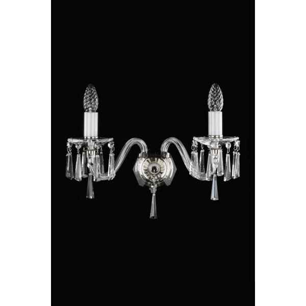 Кришталеве бра ARTGLASS NIKITA II nikl (CE)