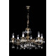 Кришталева люстра ARTGLASS ALICE VI brass antiq