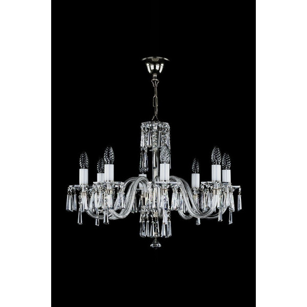 Хрустальная люстра ARTGLASS INGEBORG VIII nikl (CE)