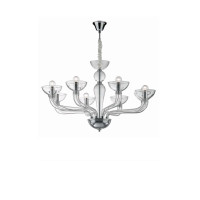 Люстра IDEAL LUX CASANOVA SP8 TRASPARENTE