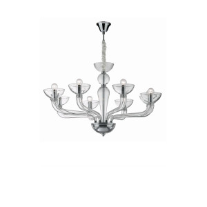 Люстра IDEAL LUX CASANOVA SP8 TRASPARENTE