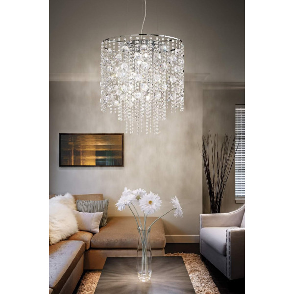 Хрустальная люстра IDEAL LUX EVASIONE SP8