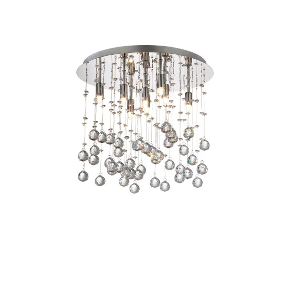 Хрустальная люстра IDEAL LUX MOONLIGHT PL8 CROMO