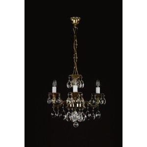 Кришталева люстра ARTGLASS JARMILA III brass antiq (CE)