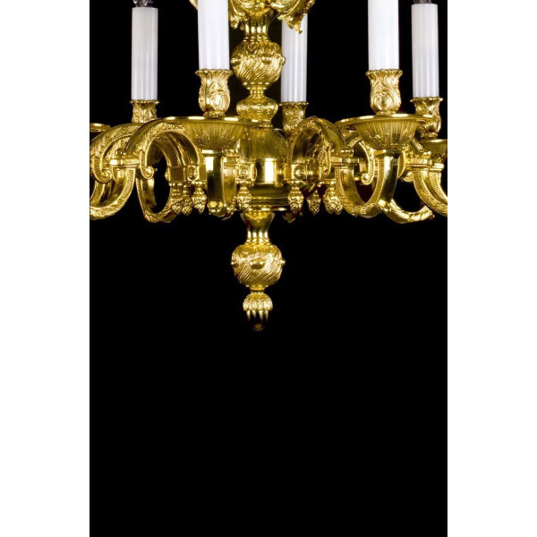 Люстра ARTGLASS MONA X matt brass
