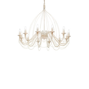 Люстра IDEAL LUX CORTE SP12 BIANCO ANTICO