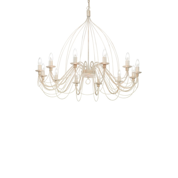 Люстра IDEAL LUX CORTE SP12 BIANCO ANTICO