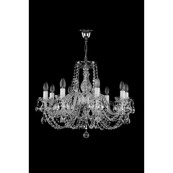 Кришталева люстра ARTGLASS ANDULA VIII short 230 nikl (CE)