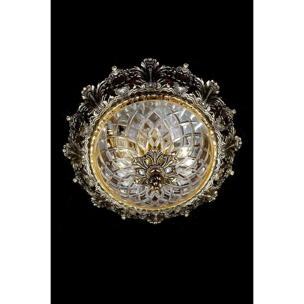 Люстра ARTGLASS CHARLIZE dia.320 brass antiq