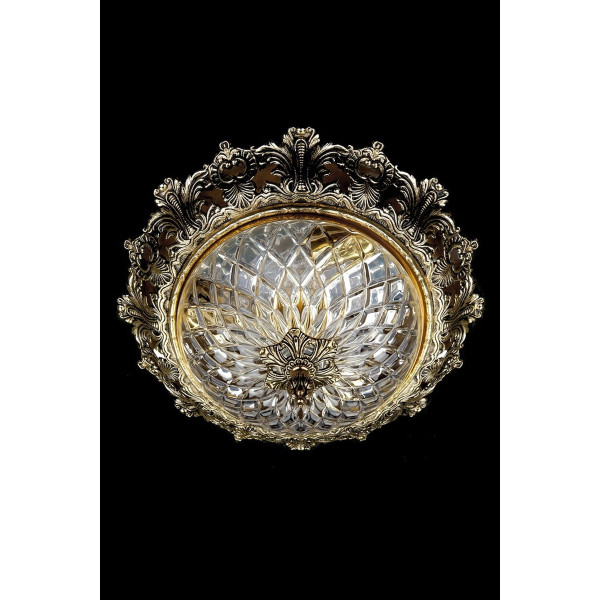 Люстра ARTGLASS CHARLIZE dia.390 brass antiq