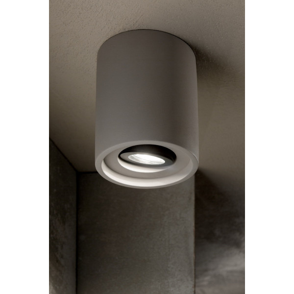 Точечный светильник IDEAL LUX OAK PL1 ROUND CEMENTO
