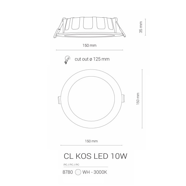 Точечный светильник NOWODVORSKI 8780