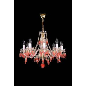 Кришталева люстра ARTGLASS ROSANA VIII (roz)