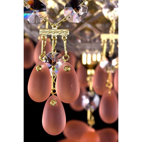 Кришталева люстра ARTGLASS ROSANA VIII (roz)