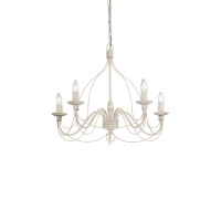 Люстра IDEAL LUX CORTE SP5 BIANCO ANTICO