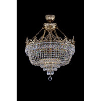 Хрустальная люстра ARTGLASS CORINA II CE brass antiq