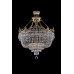 Кришталева люстра ARTGLASS CORINA II CE brass antiq