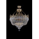 Хрустальная люстра ARTGLASS CORINA II CE brass antiq
