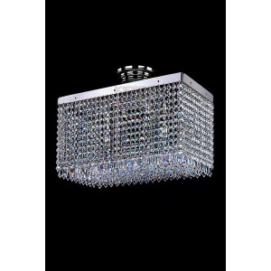 Кришталева люстра ARTGLASS LEANDRA 250x450 CE nikl