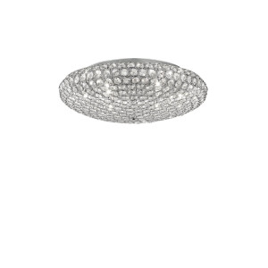Кришталева люстра IDEAL LUX KING PL9 CROMO