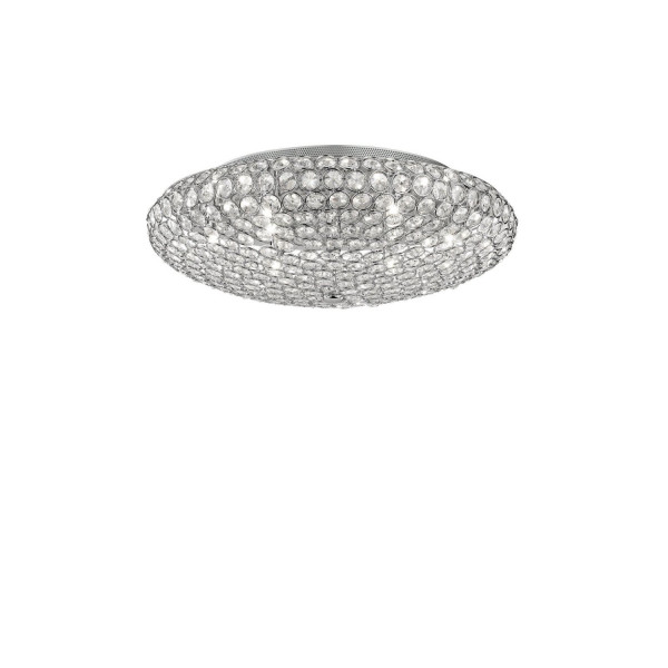 Кришталева люстра IDEAL LUX KING PL9 CROMO