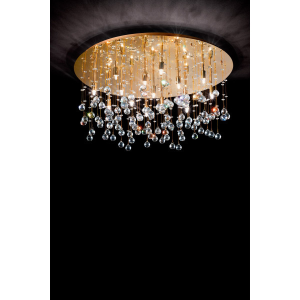 Хрустальная люстра IDEAL LUX MOONLIGHT PL12 ORO