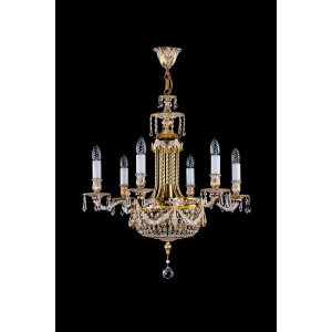 Кришталева люстра ARTGLASS FOUNTAIN бел.золото (CE)