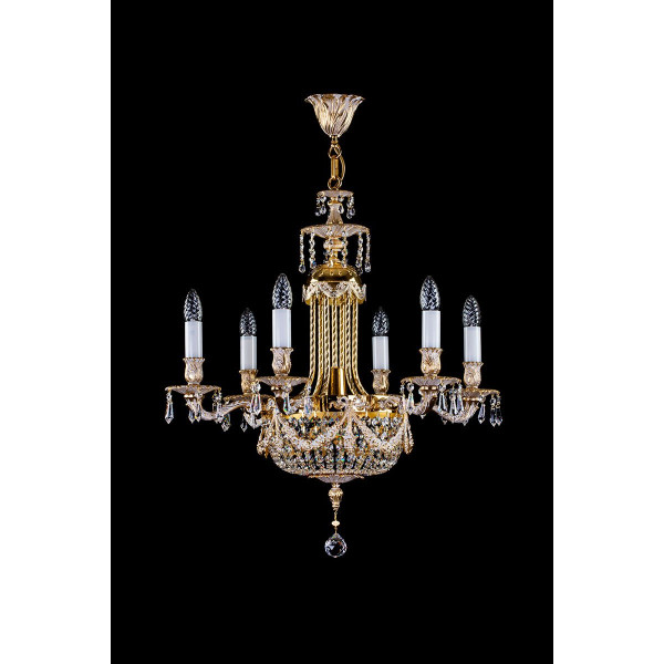 Хрустальная люстра ARTGLASS FOUNTAIN бел.золото (CE)
