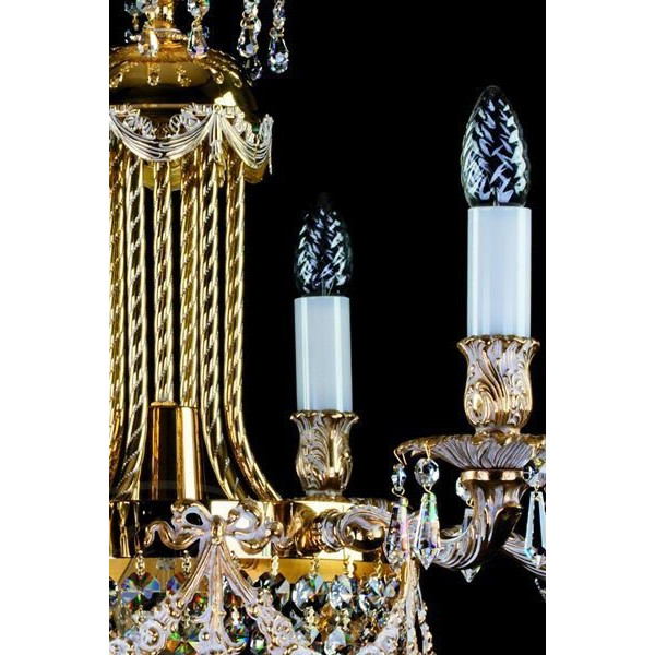 Хрустальная люстра ARTGLASS FOUNTAIN бел.золото (CE)
