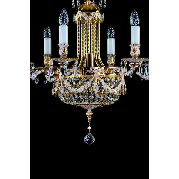 Хрустальная люстра ARTGLASS FOUNTAIN бел.золото (CE)