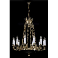 Люстра ARTGLASS EGONA brass antiq