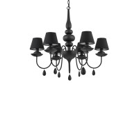 Люстра IDEAL LUX BLANCHE SP6 NERO