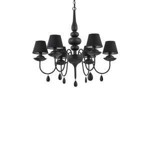Люстра IDEAL LUX BLANCHE SP6 NERO