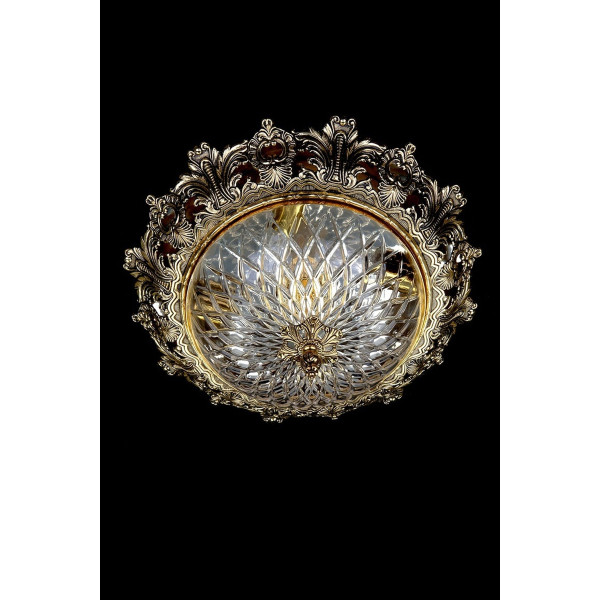 Люстра ARTGLASS CHARLIZE dia.470 brass antiq