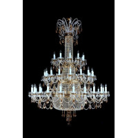 Кришталева люстра ARTGLASS PROSERPINA-48 CE brass antiq (8003)