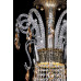 Кришталева люстра ARTGLASS PROSERPINA-48 CE brass antiq (8003)