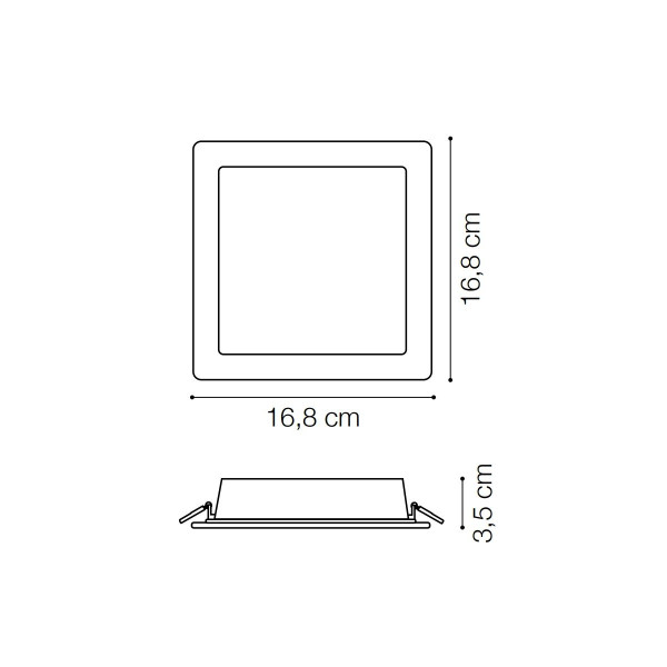Точечный светильник IDEAL LUX GROOVE 20W SQUARE 3000K