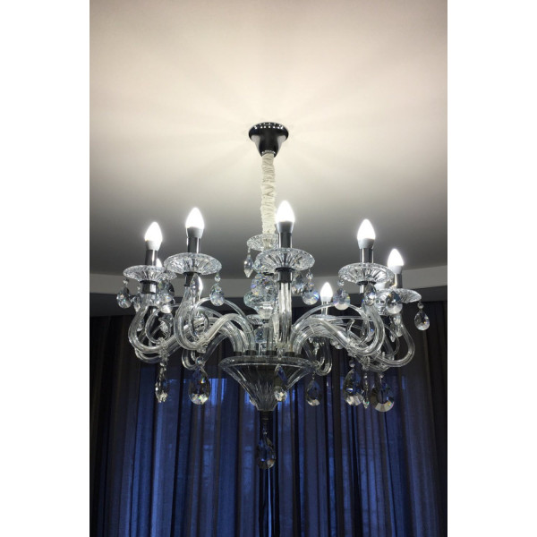 Хрустальная люстра IDEAL LUX NEGRESCO SP10 TRASPARENTE