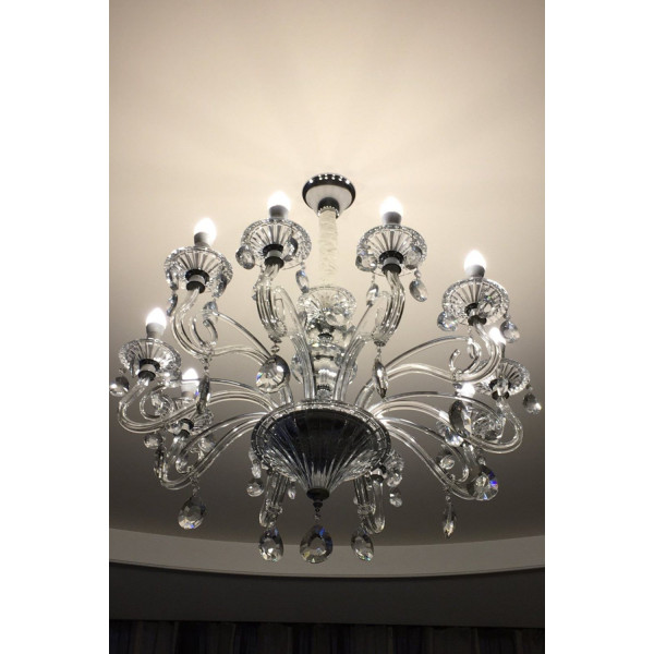 Хрустальная люстра IDEAL LUX NEGRESCO SP10 TRASPARENTE