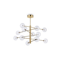 Люстра IDEAL LUX EQUINOXE SP12 OTTONE ANTICO
