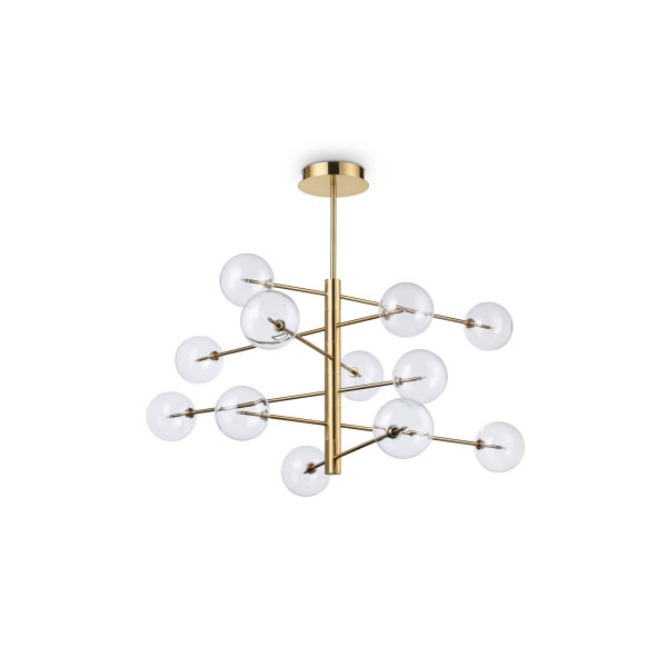 Люстра IDEAL LUX EQUINOXE SP12 OTTONE ANTICO