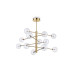 Люстра IDEAL LUX EQUINOXE SP12 OTTONE ANTICO