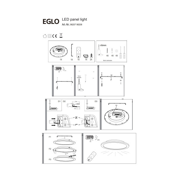 Світильник стельовий EGLO 98207