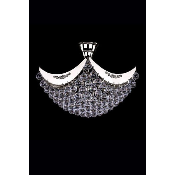 Кришталева люстра ARTGLASS FIONA II nikl (CE)