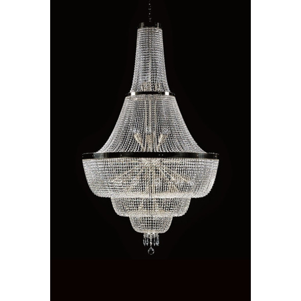 Хрустальная люстра ARTGLASS GEMMA dia 1100 CE nickel